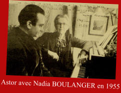 Astor avec Nadia BOULANGER en 1955